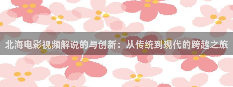 久久视频在线视频观看：北海电影视频解说的与创新：从传统到现代的跨越之旅